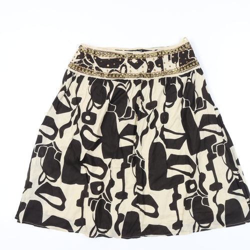 Atmosphere Women's Black Geometric Skirt Size 10