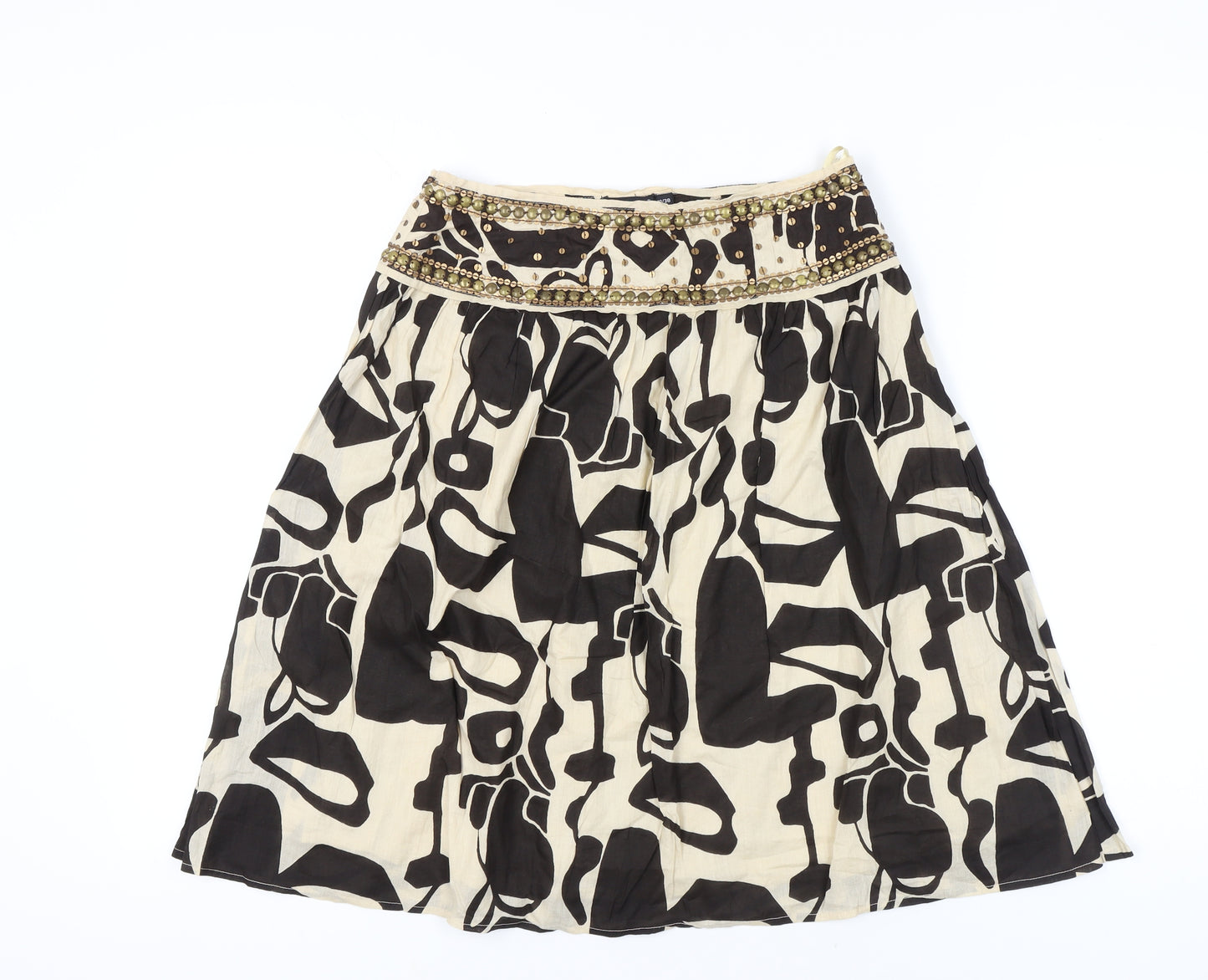 Atmosphere Women's Black Geometric Skirt Size 10