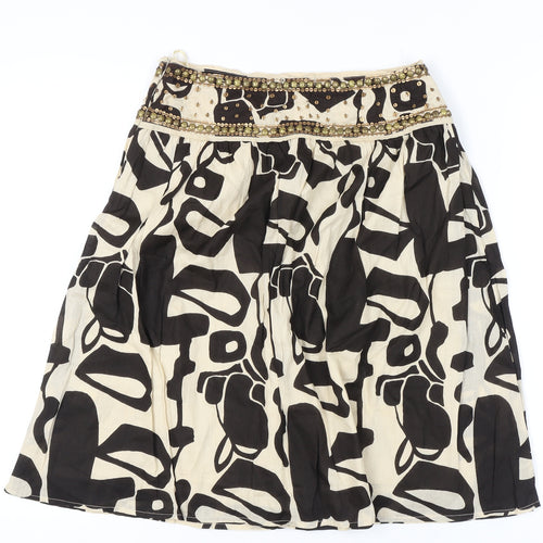 Atmosphere Women's Black Geometric Skirt Size 10