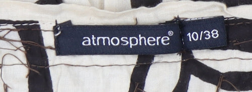 Atmosphere Women's Black Geometric Skirt Size 10