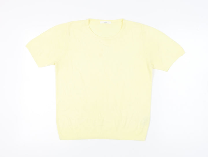 Marks and Spencer Women's Yellow Pullover Jumper Size 12