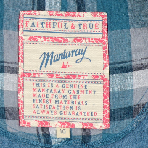 Mantaray Women's Blue Full Zip Hoodie Size 10