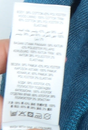 Mantaray Women's Blue Full Zip Hoodie Size 10