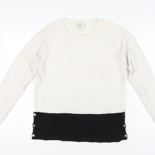 Next Women's Multicoloured Cable-Knit Pullover Jumper Size 12