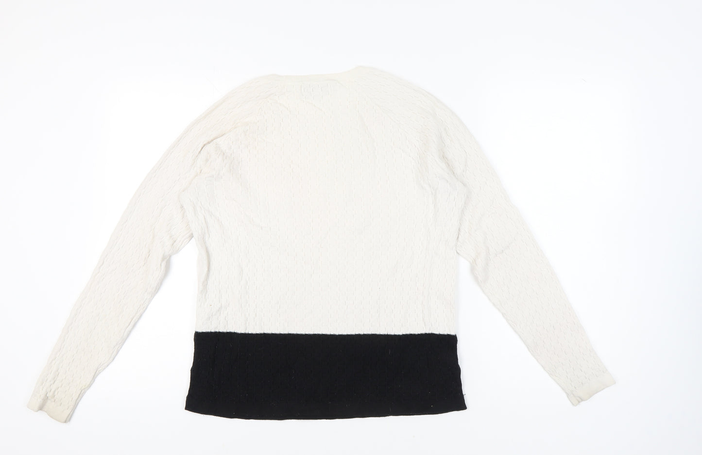 Next Women's Multicoloured Cable-Knit Pullover Jumper Size 12