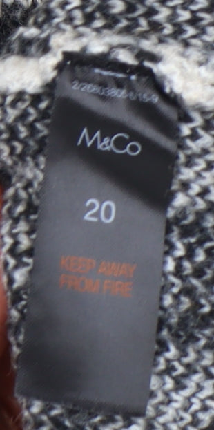 M&Co Women's Multicoloured Leopard Print Pullover Jumper