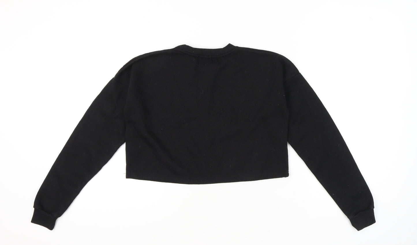 Boohoo Women's Black Pullover Sweatshirt UK Size 6