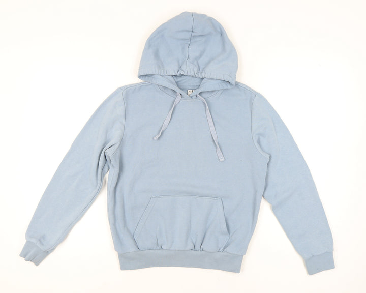 H&M Women's Blue Pullover Hoodie, XS, Casual Style