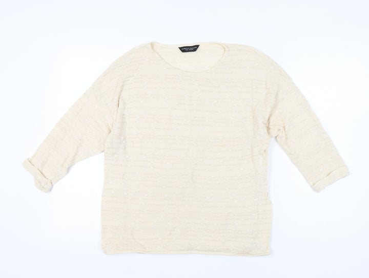 Dorothy Perkins Women's Beige Pullover Jumper Size 16