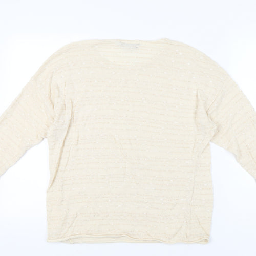 Dorothy Perkins Women's Beige Pullover Jumper Size 16