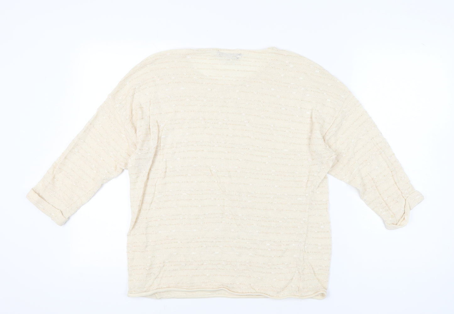 Dorothy Perkins Women's Beige Pullover Jumper Size 16