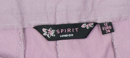 Spirit London Women's Purple Cropped Trousers Size 12