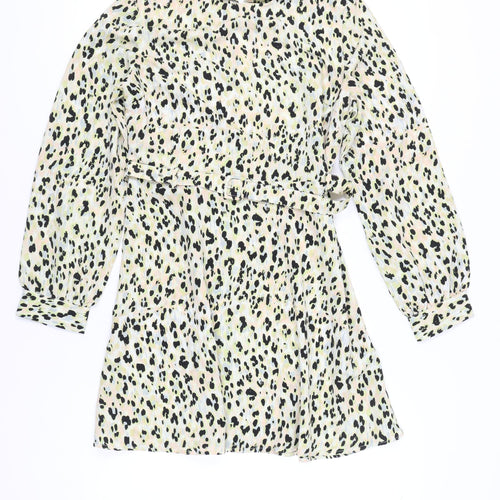 Warehouse Women's Multicoloured A-Line Dress - Size 14
