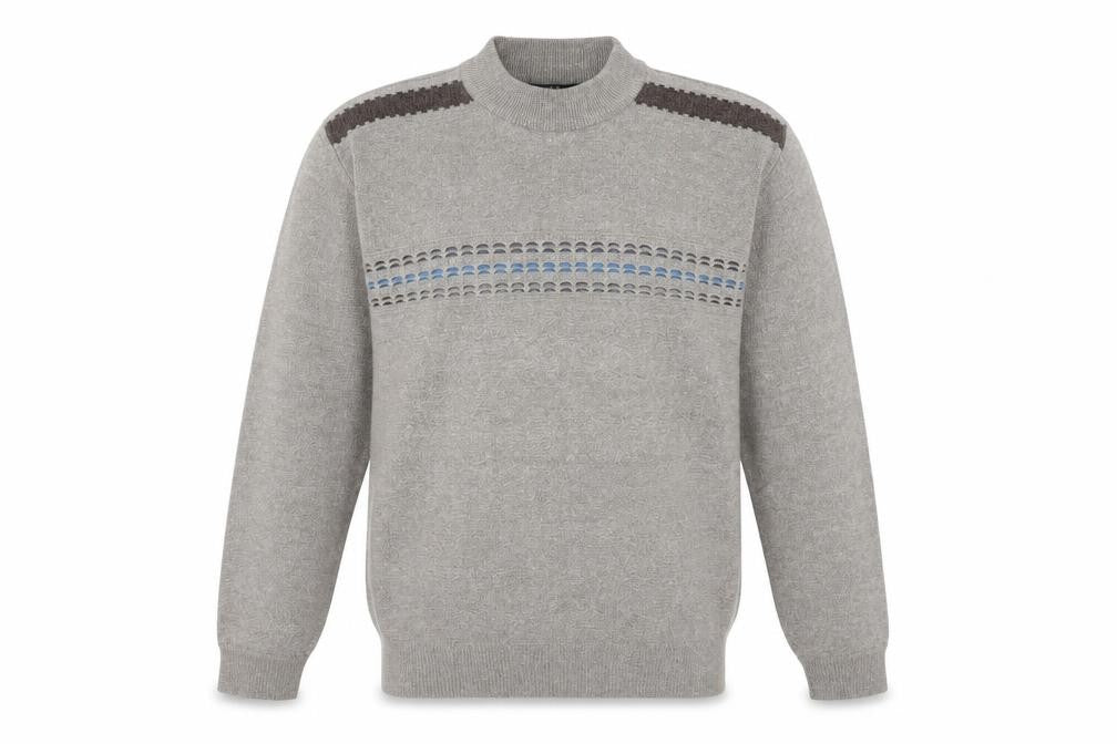 Front view of Apollo Classics Beige Wool Men's XL jumper