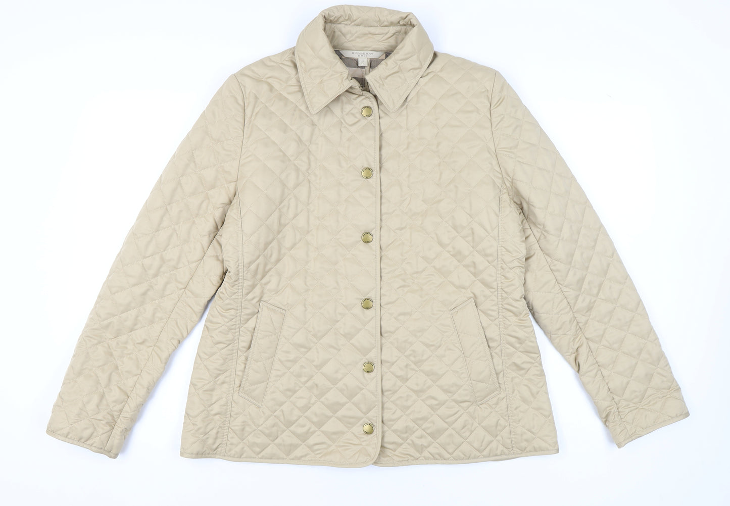 Burberry Brit Women's Beige Quilted Jacket XL
