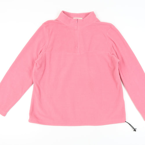 Marks and Spencer Women's Pink Fleece Sweatshirt UK 16