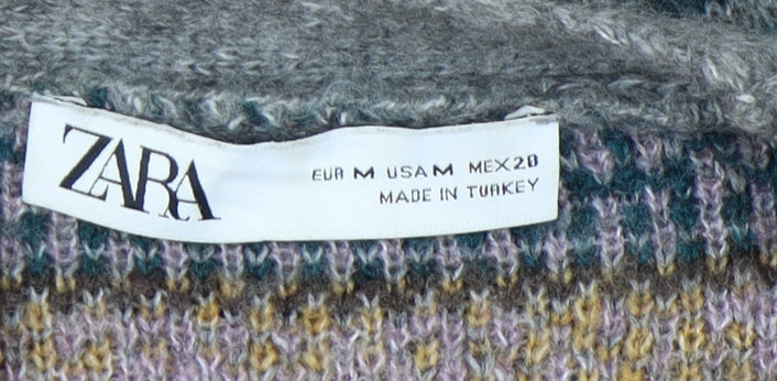 Zara Women's Multicoloured Cardigan M, V-Neck