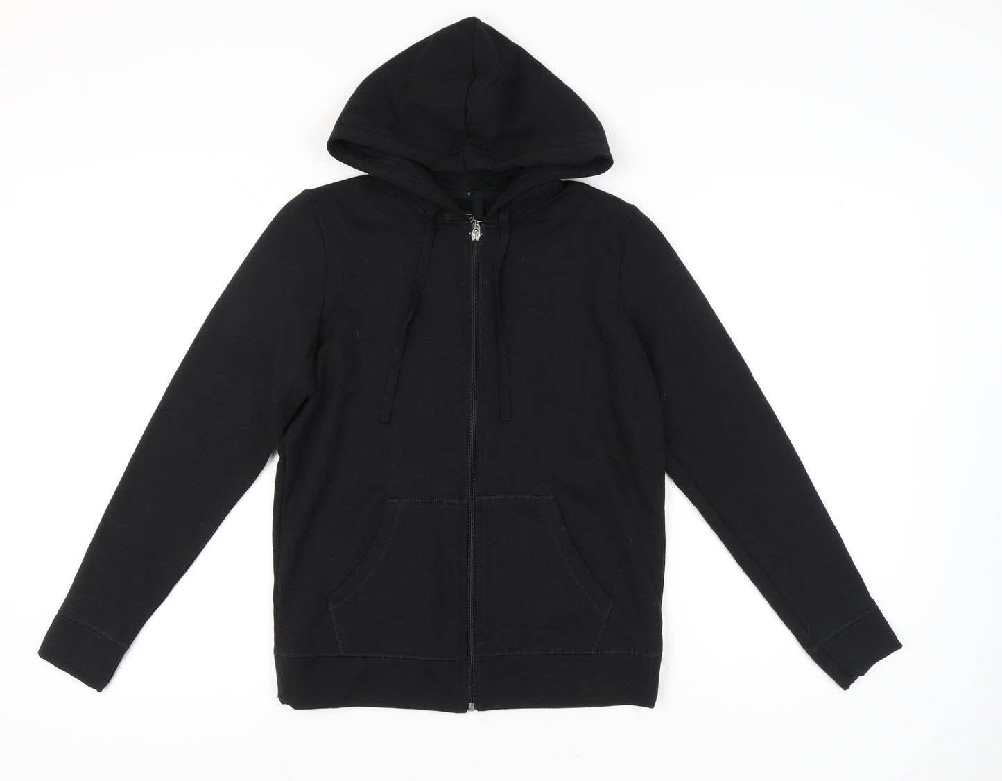 BHS Women's Black Full Zip Hoodie, Size 10