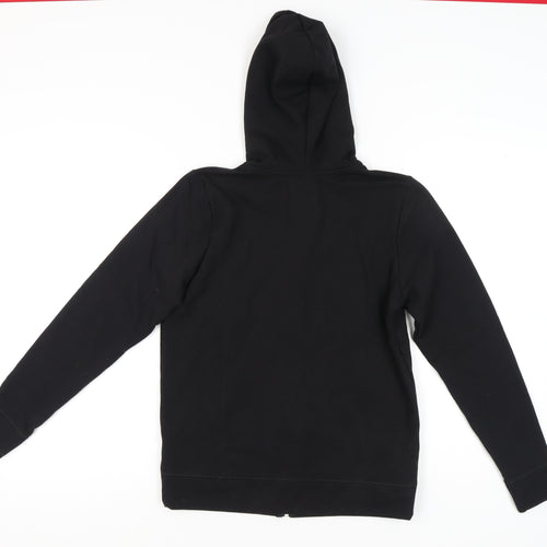 BHS Women's Black Full Zip Hoodie, Size 10