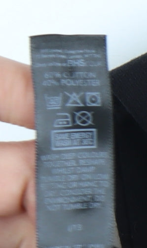 BHS Women's Black Full Zip Hoodie, Size 10