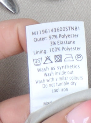 Bm Women's Beige Jacket Size 14 Full Zip Casual