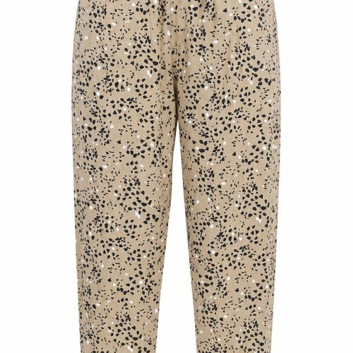 Marks and Spencer Beige Animal Print Trousers, Size 8, Women