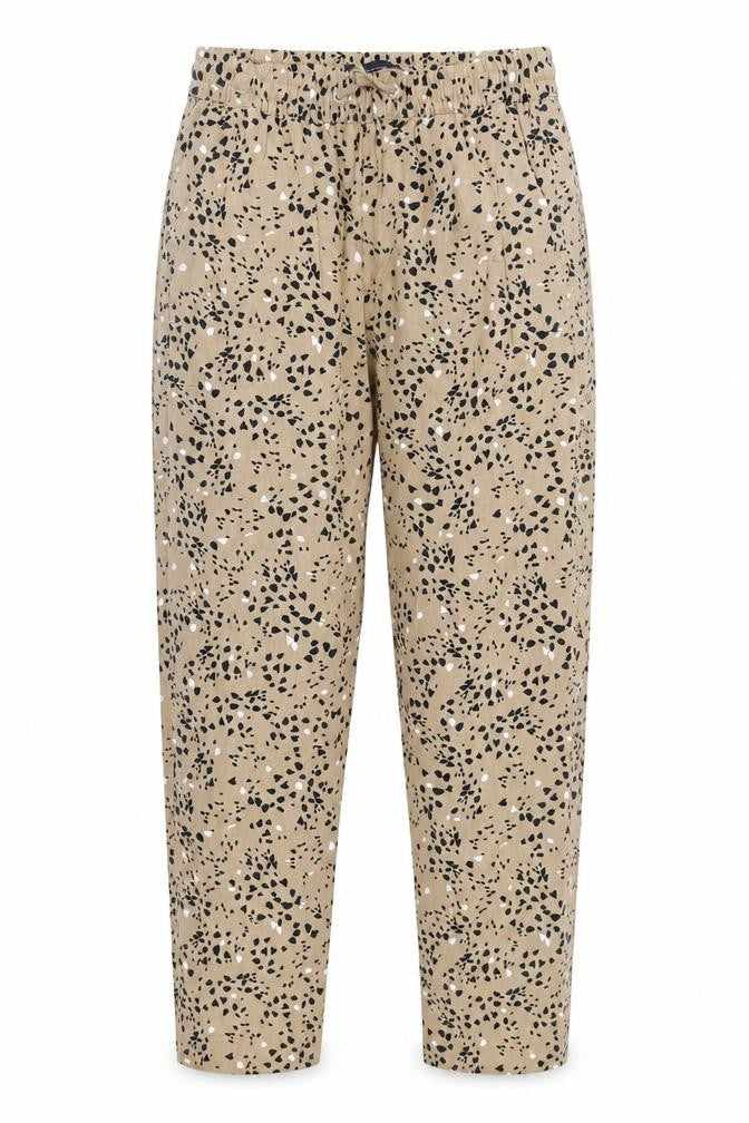 Marks and Spencer Beige Animal Print Trousers, Size 8, Women