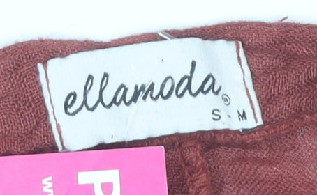 Ellamoda Women's Red Linen Blouse, Size S