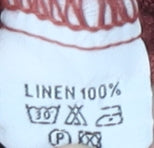 Ellamoda Women's Red Linen Blouse, Size S