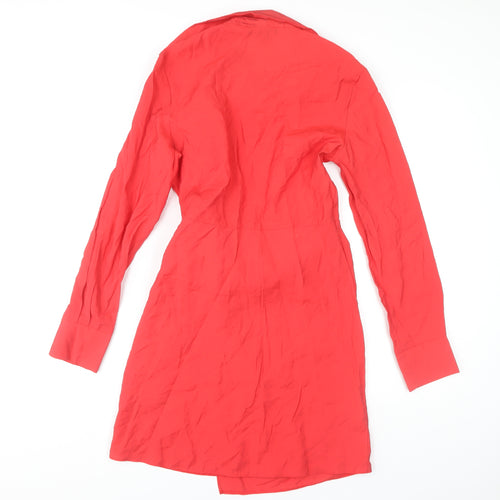 Primark Women's Red Wrap Dress Size 10