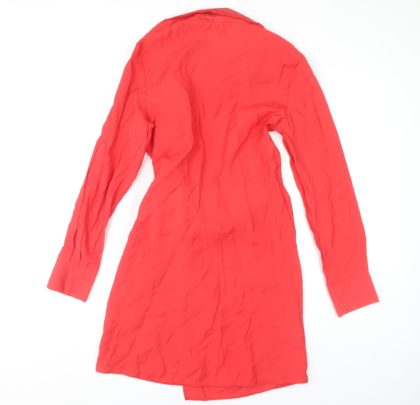 Primark Women's Red Wrap Dress Size 10