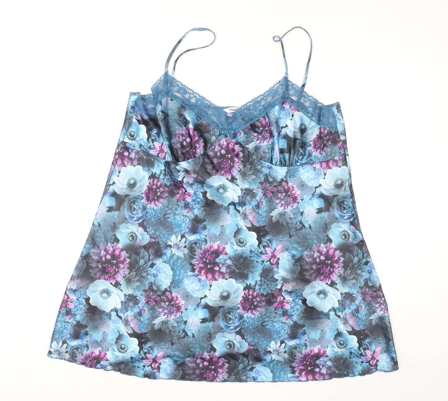 Debenhams Women's Blue Floral Camisole Top Size 24