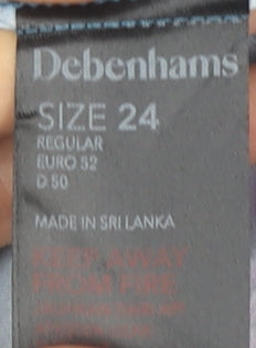 Debenhams Women's Blue Floral Camisole Top Size 24
