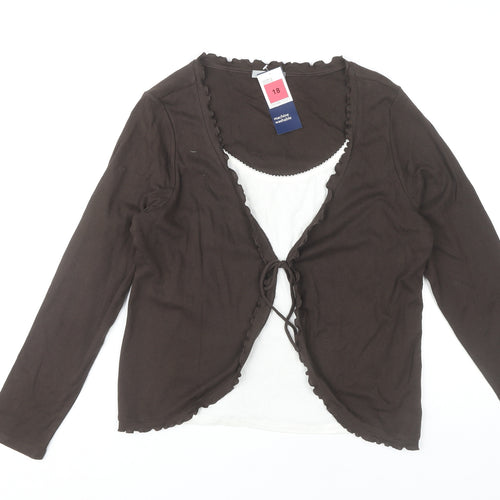 Marks and Spencer Women’s Brown Long Sleeve Top Size 18