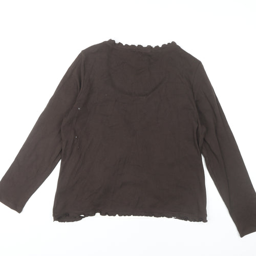 Marks and Spencer Women’s Brown Long Sleeve Top Size 18