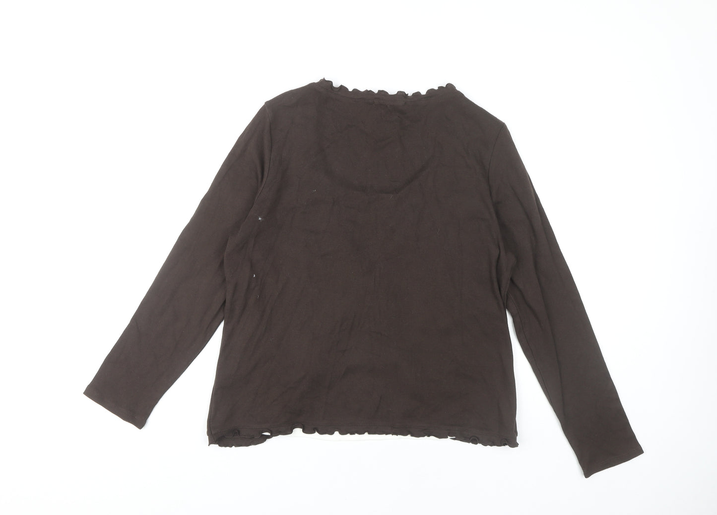 Marks and Spencer Women’s Brown Long Sleeve Top Size 18