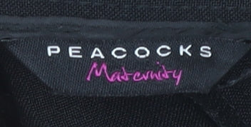 Peacocks Women's Black Maternity Trousers Size 8