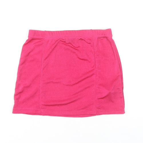 PrettyLittleThing Women's Pink Short Skirt Size 4