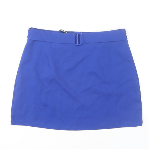 PrettyLittleThing Women's Blue Mini Pencil Skirt, Size 6