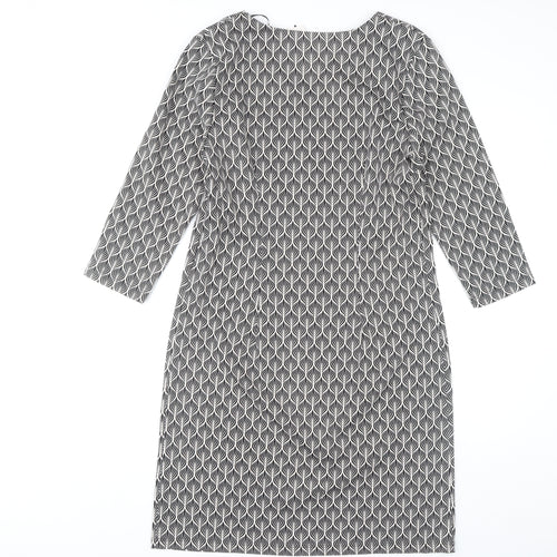 TU Women's Black 3/4 Sleeve Sheath Dress Size 14