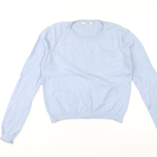 Pull&Bear Womens Blue Pullover Jumper - Size 12