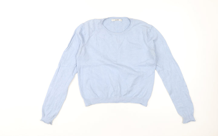 Pull&Bear Womens Blue Pullover Jumper - Size 12