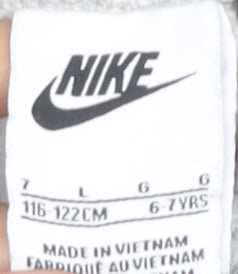 Nike Boys Grey Jogger Trousers, Size 7, Elastic Waist