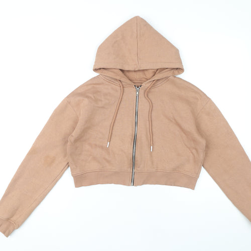 PrettyLittleThing Women's Brown Medium Hoodie Full Zip