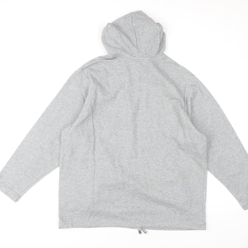 Marks & Spencer Women's Grey Hoodie Size 16 Cotton Blend