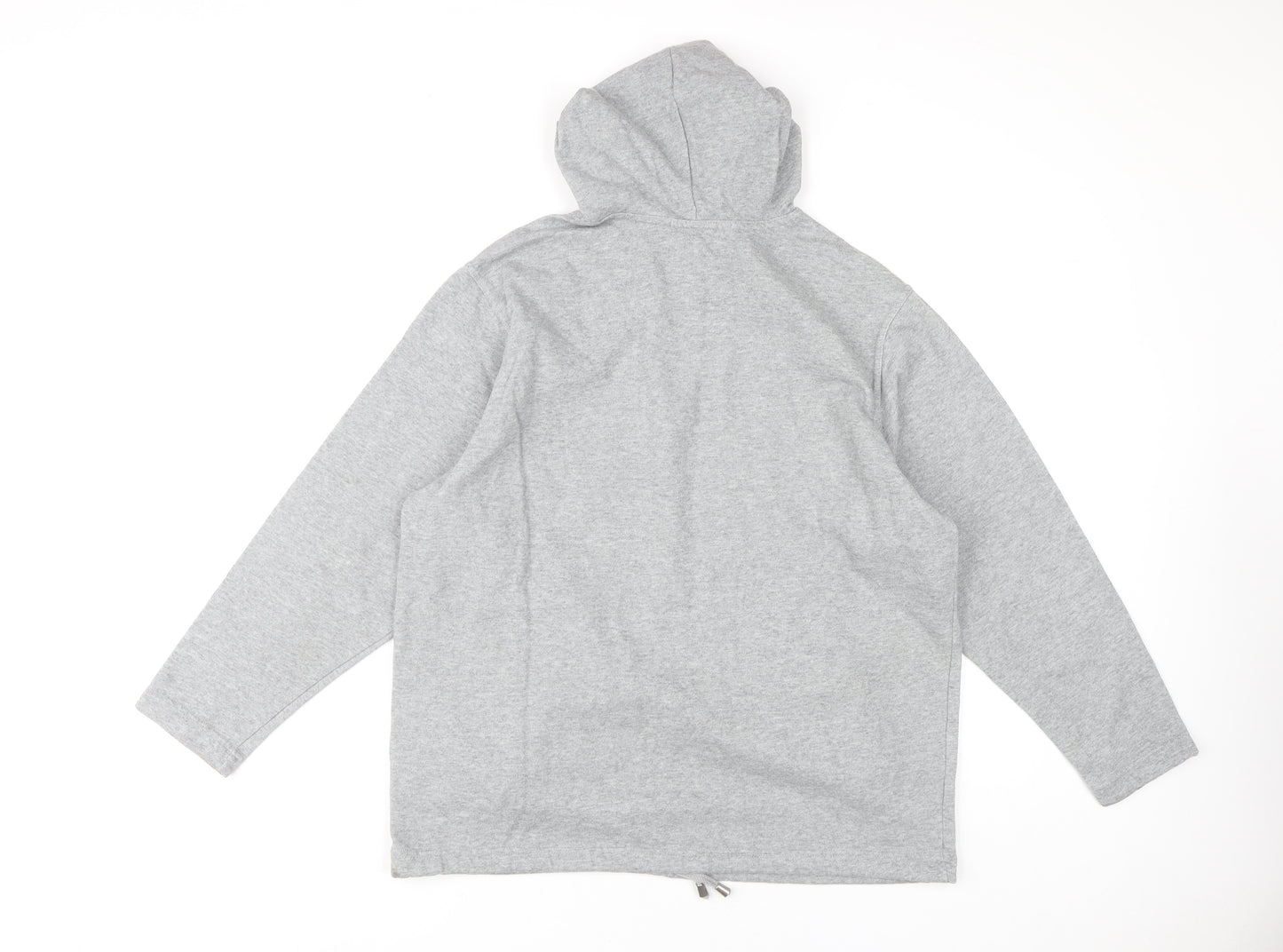 Marks & Spencer Women's Grey Hoodie Size 16 Cotton Blend