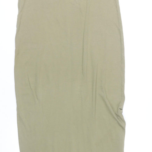 Next Women's Beige Sleeveless Long Tank Dress Size 10