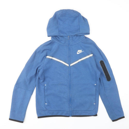 Nike Boys Blue Full Zip Hoodie - Size L, Sportswear