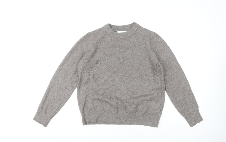 Marks & Spencer Women's Grey Crew Neck Jumper, S, Casual Wear