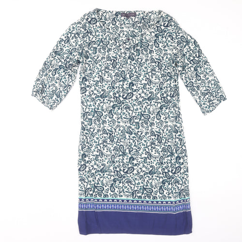 Marks and Spencer Women Multicoloured Paisley Dress, Size 8